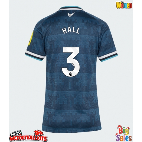 Newcastle United Lewis Hall #3 Replica Away Stadium Shirt for Women 2026-27 Short Sleeve